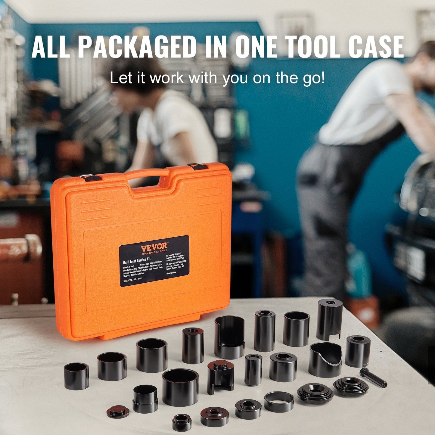 VEVOR Ball Joint Press Kit C-press Ball Joint Tools 25 pcs Automotive Repair Kit - Discount Msrp