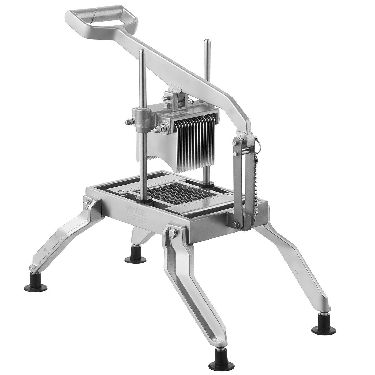 VEVOR Commercial Vegetable Slicer, 3/8" and 3/16" Tomato Slicer, Stainless Steel and Aluminum Alloy Vegetable Cutter Slicer, Manual Tomato Slicer with Non-slip Feet, for Tomatoes, Potatoes, Onions - Discount Msrp