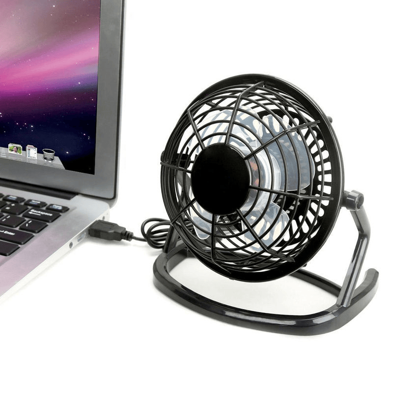 USB Silent Fan Desk Cooler for Laptop Notebook Desktop PC Ofiice Summer Cooling Fan 4 Blades Rotatable USB Mini desk Fans Socket - Discount Msrp