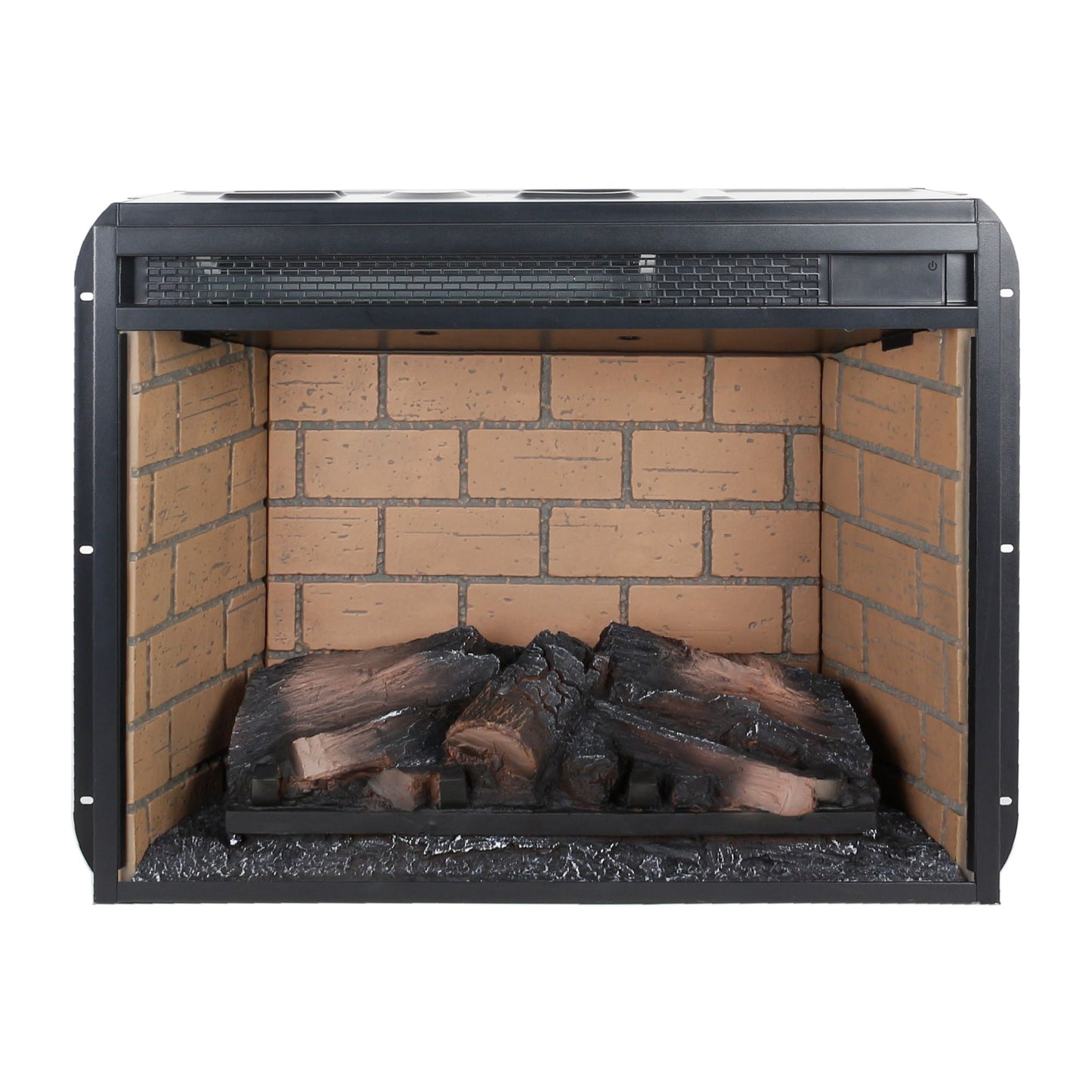 23 inch infrared quartz heater fireplace insert -woodlog version with brick - Discount Msrp