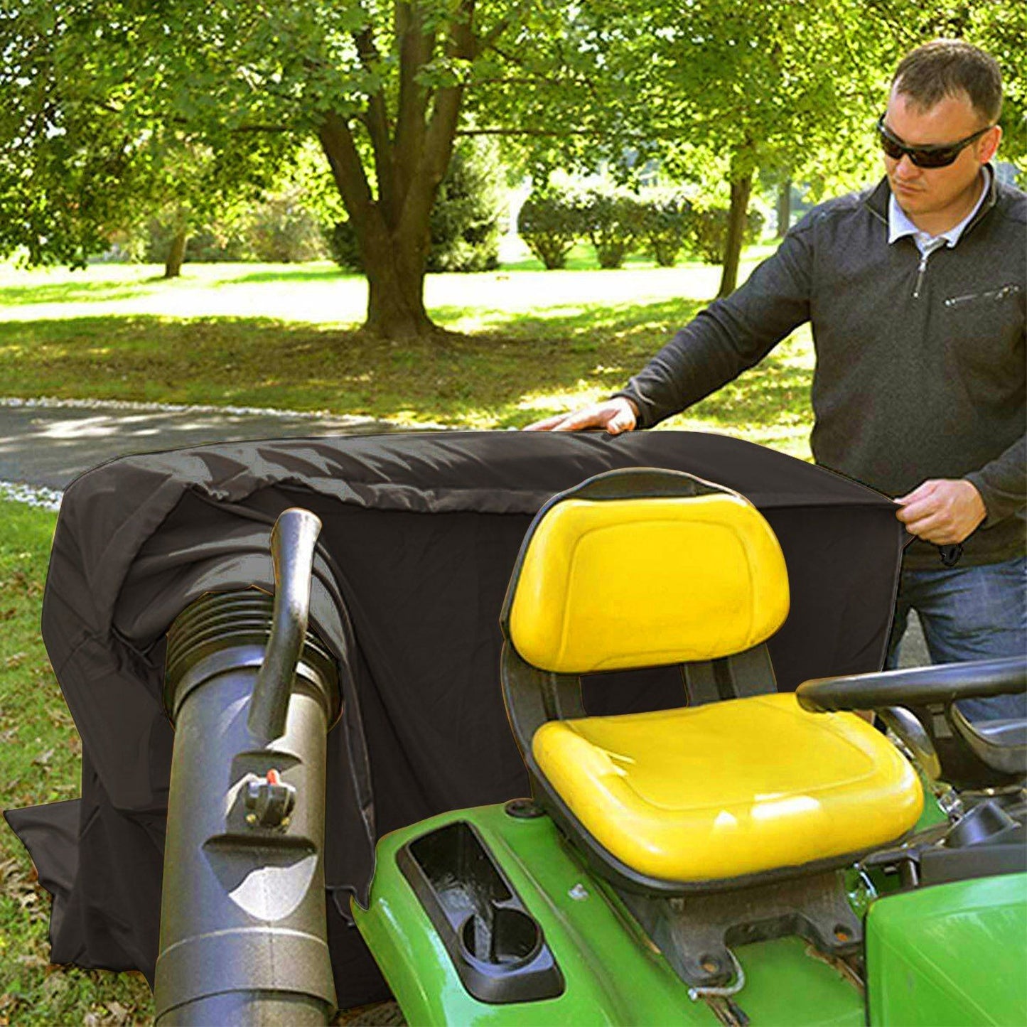 Lawn Tractor Leaf Bag 54 Cubic Feet Standard Garden Waste Collection Bag with 112in Opening - Discount Msrp