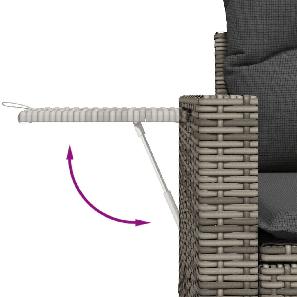 Garden Sofa Set Grey PE rattan 10 Piece Modular Garden Sofa Set - Discount Msrp