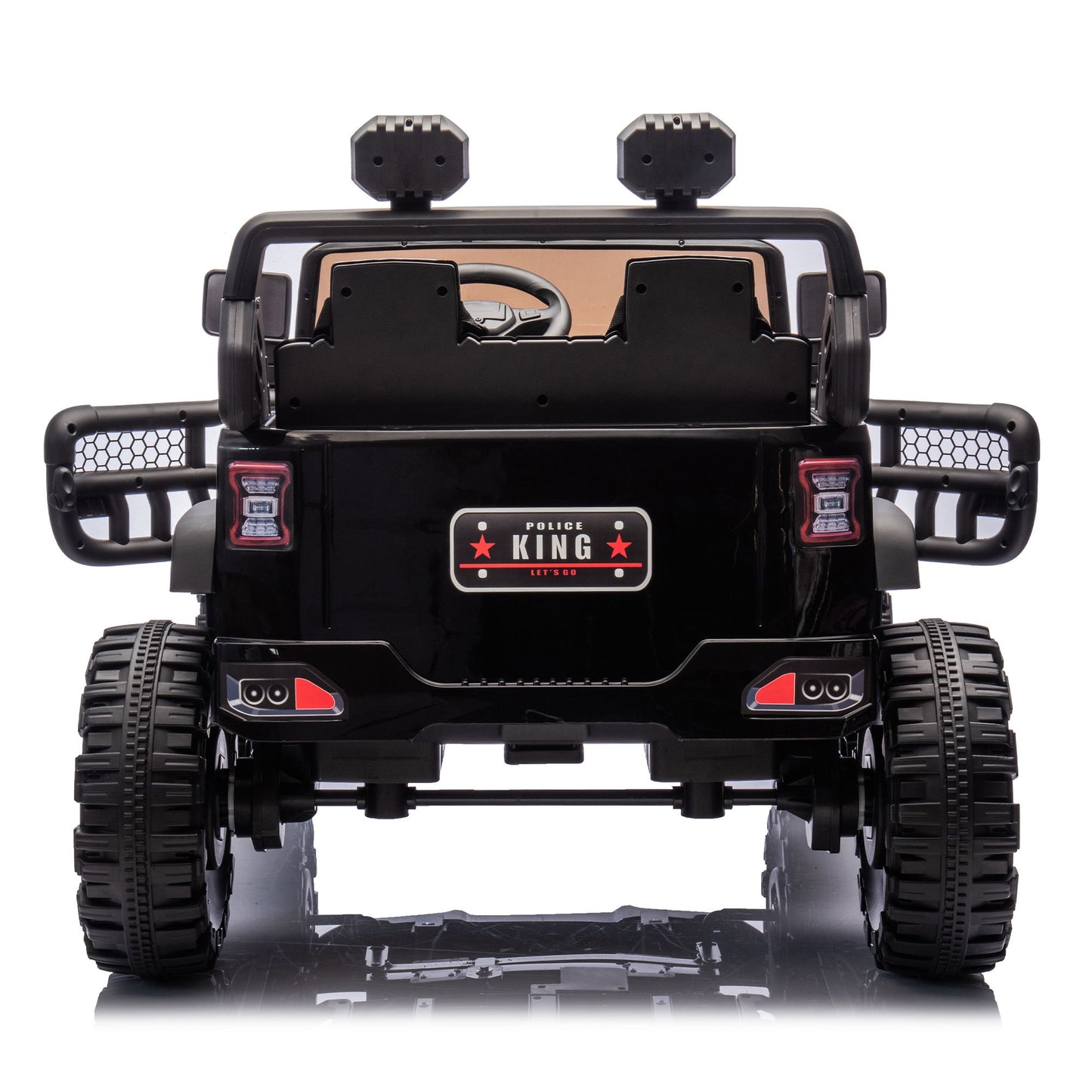 24V Two-seater Kids Ride On Electric Car W/parents control,Seat width 19.69in,400W motor,Four-wheel suspension,light&searchlight,USB,MP3,Bluetooth,Provide a speed of 1.86-4.35MPH for kids of 3+. - Discount Msrp