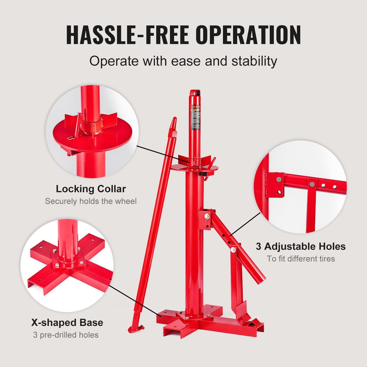 VEVOR Manual Tire Changer, Portable Hand Bead Breaker Mounting Tool for 203 - 406 mm Tires, Compatible with Car Truck Trailer, Tire Mounting Machine for Home Garage Small Auto Shop - Discount Msrp