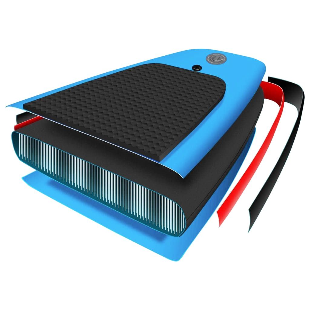 Inflatable Stand Up Paddleboard Set 126"x29.9"x5.9" Blue - Discount Msrp