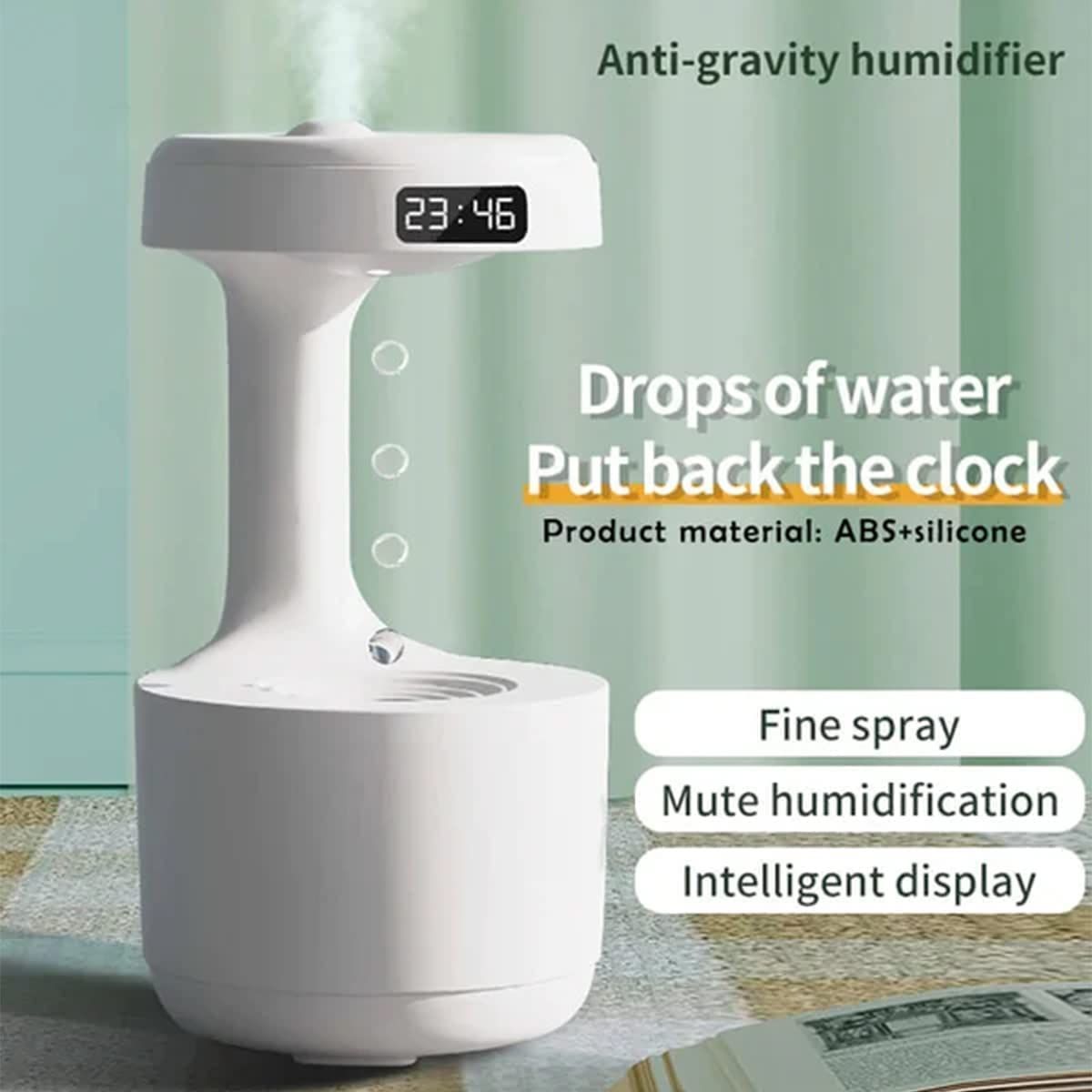 Anti-gravity Air Humidifier Water Drop Aromatherapy Humidifiers; Anti-Gravity Humidifier with Clockwork Drip Diffuser; Levitating Drip - Discount Msrp