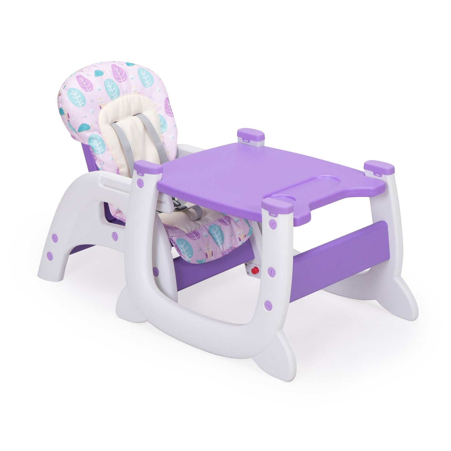 Multipurpose Adjustable Highchair,Children's dining chair for Baby Toddler Dinning Table with Feeding Tray and 5-Point Safety Buckle XH - Discount Msrp