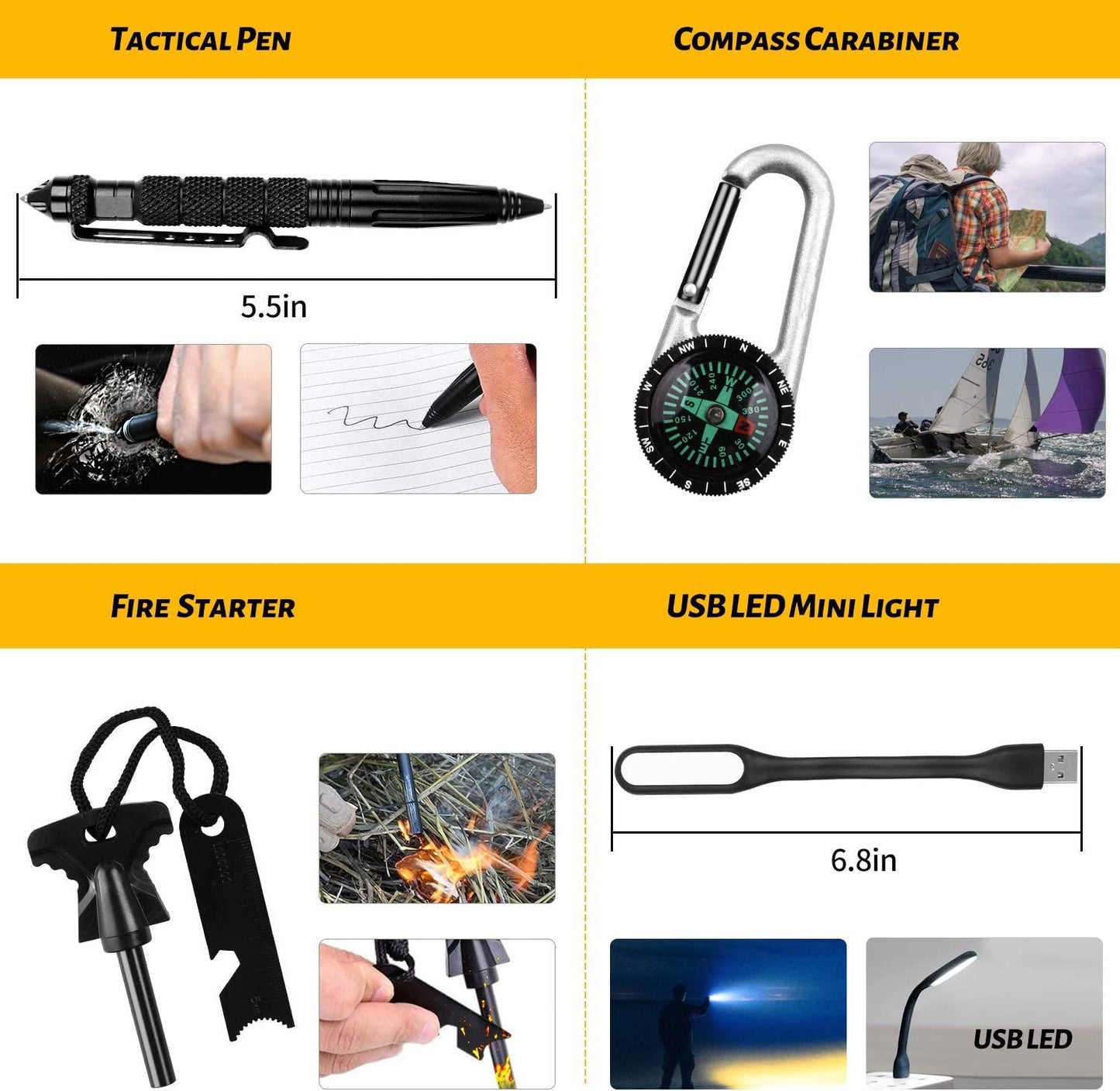 ANTARCTICA Emergency Survival Gear Kits 60 in 1 - Discount Msrp