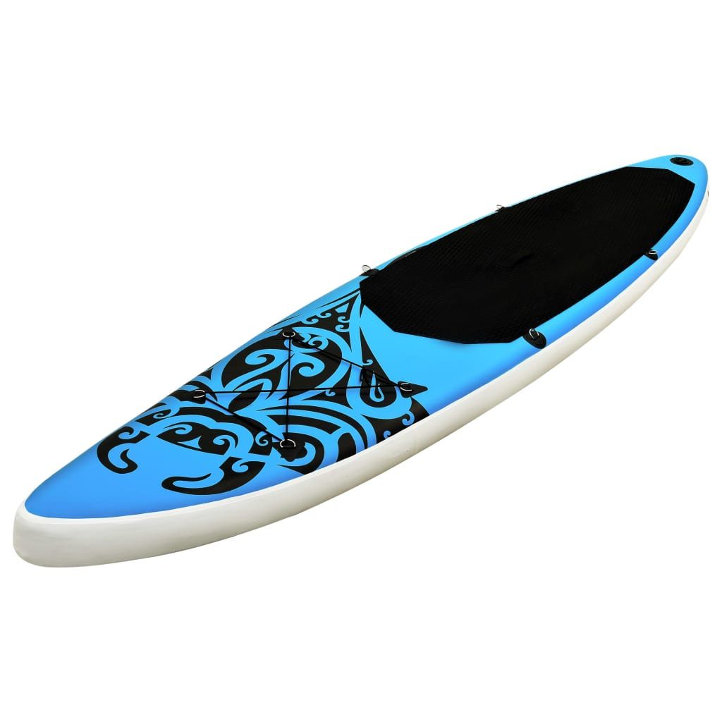 Inflatable Stand Up Paddleboard Set 126"x29.9"x5.9" Blue - Discount Msrp