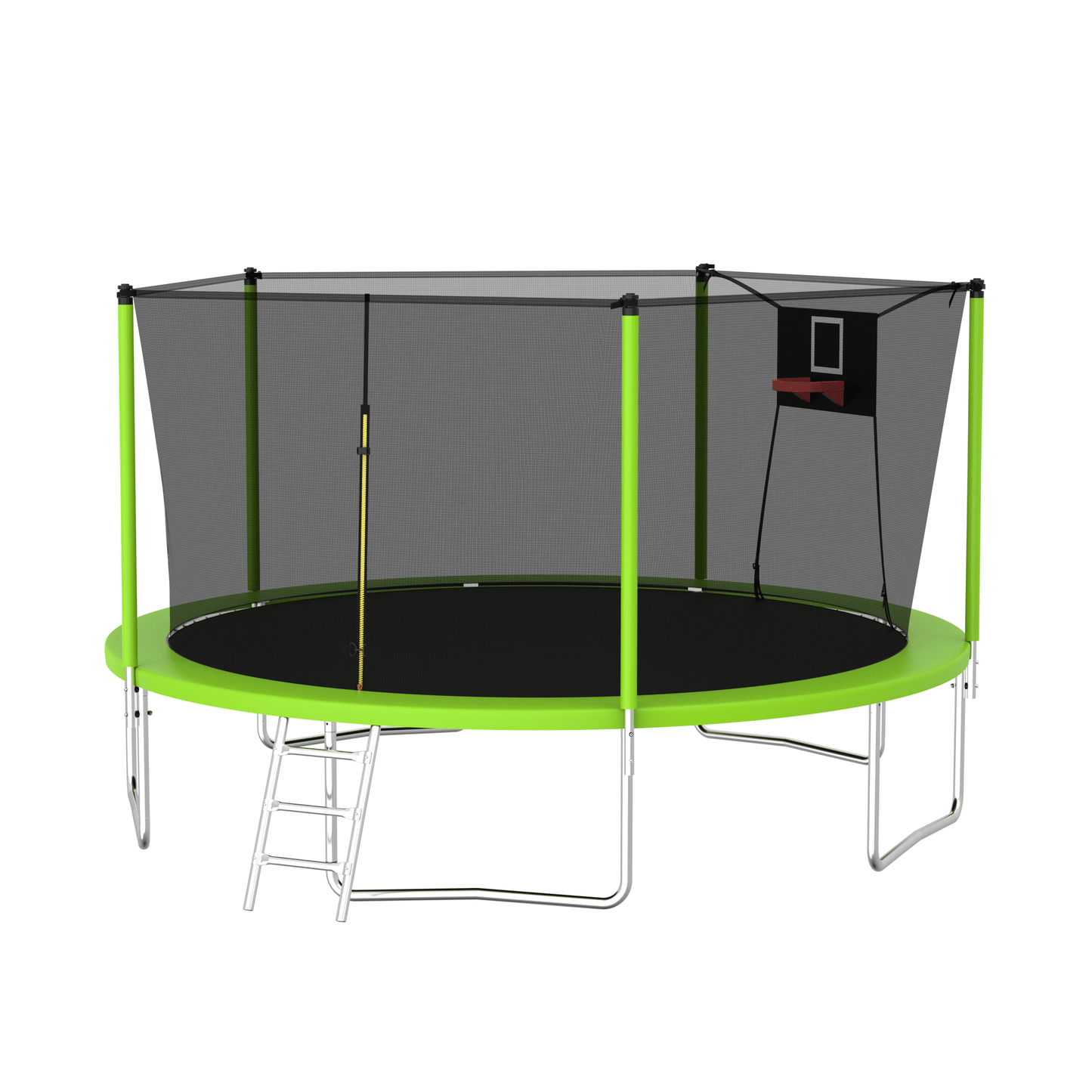 14FT Trampoline ,Sports Fitness Trampolines with Enclosure Net, Recreational Trampolines for Outdoor Indoor - Discount Msrp