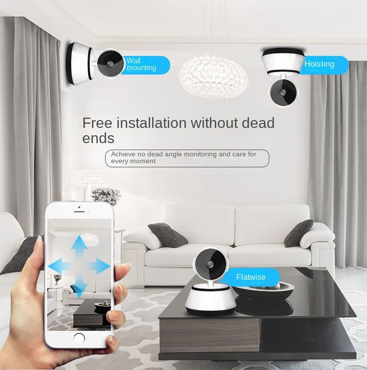 Wireless Camera; 1080P HD view; WiFi Home Indoor Camera without SDcard; 2 Way Audio Night Vision; Works with app - Discount Msrp
