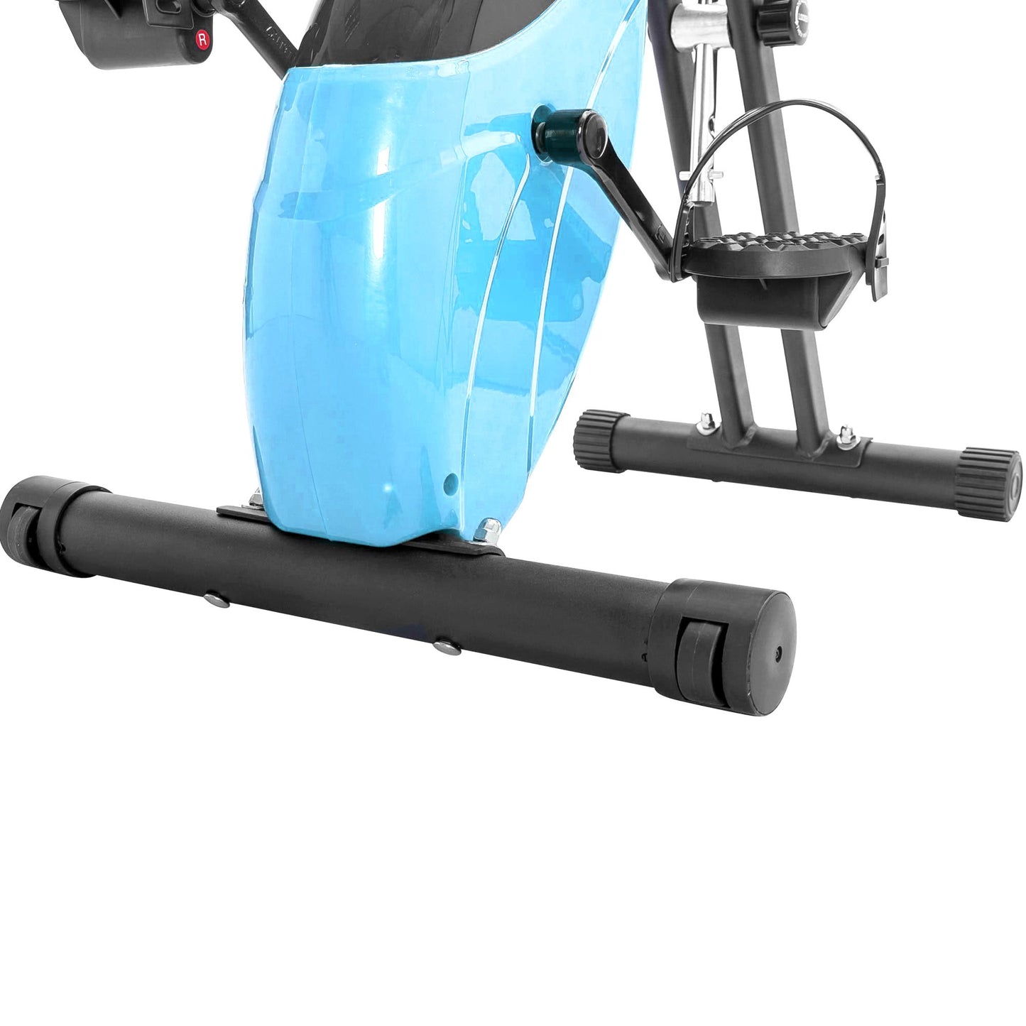 Folding Exercise Bike, Fitness Upright and Recumbent X-Bike with 16-Level Adjustable Resistance, Arm Bands and Backrest - Discount Msrp