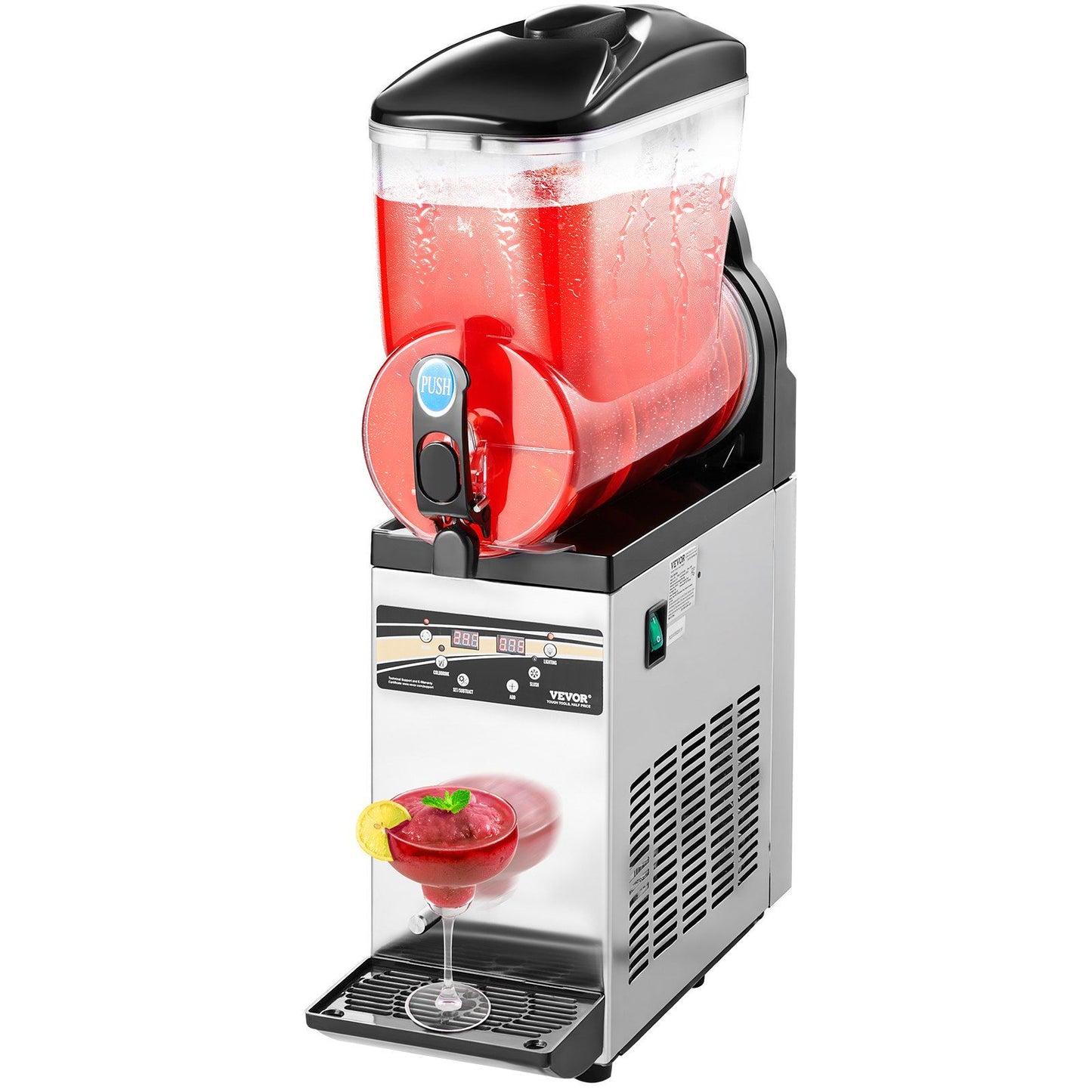 Commercial Slushy Machine 15L Margarita Smoothie Frozen Drink Slushie Maker - Discount Msrp