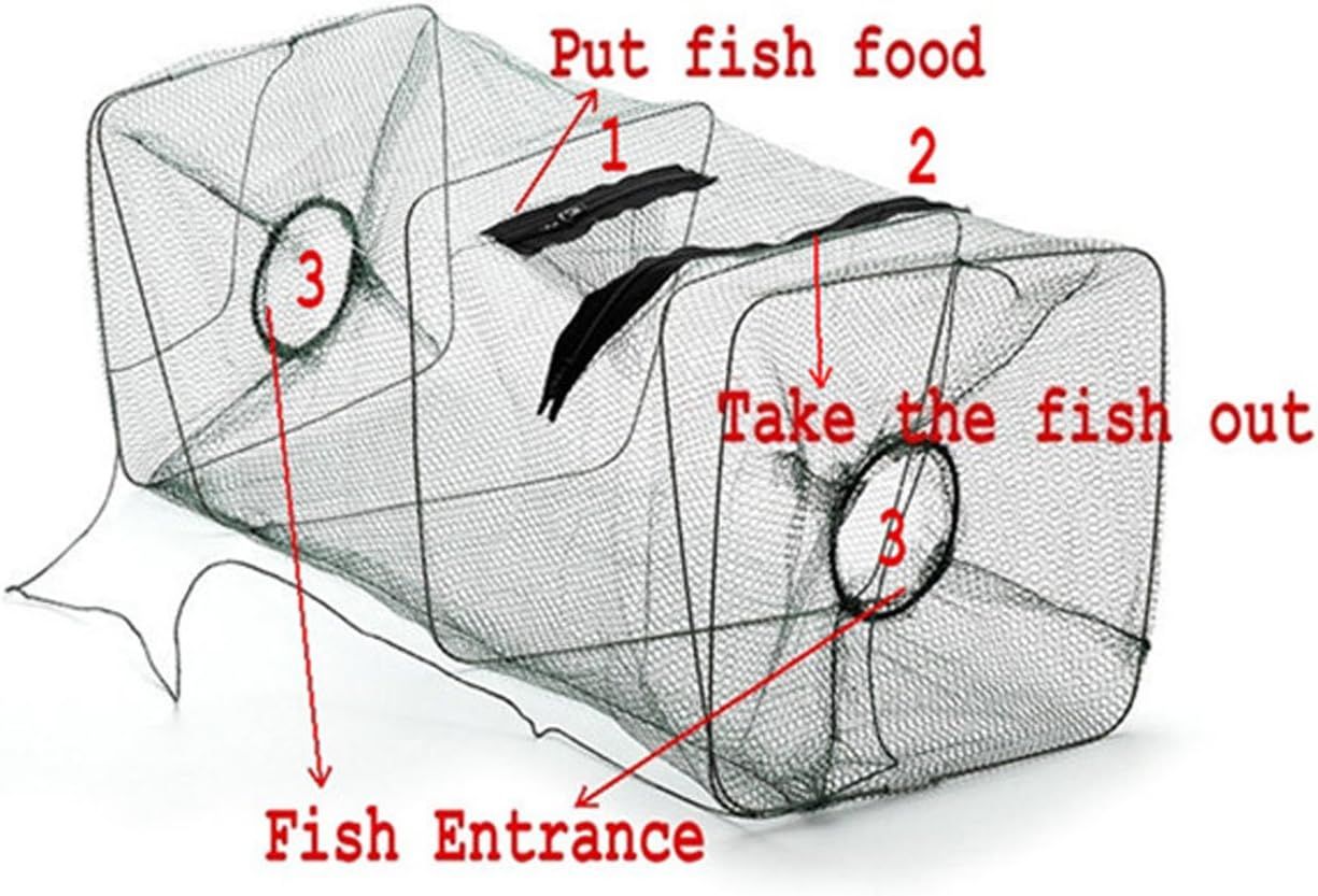 Foldable Fishing Net Trap and Fish Minnow Trap - Discount Msrp