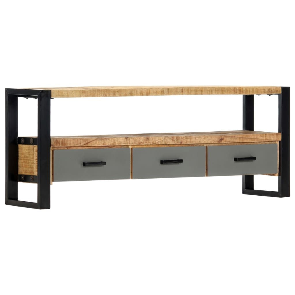 TV Stand 51.2"x11.8"x19.7" Solid Wood Mango - Discount Msrp