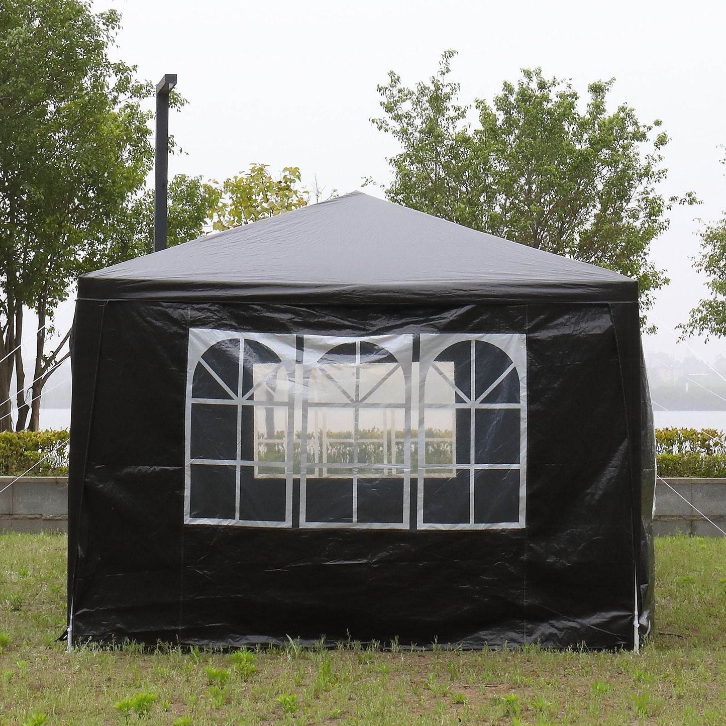 1 Set of 10'x30' Party Tent Canopy for Outdoor Weddings, Heavy-Duty Waterproof Event Shelter with Removable Sidewalls, Ideal for Parties, Booths, and Gatherings. - Discount Msrp