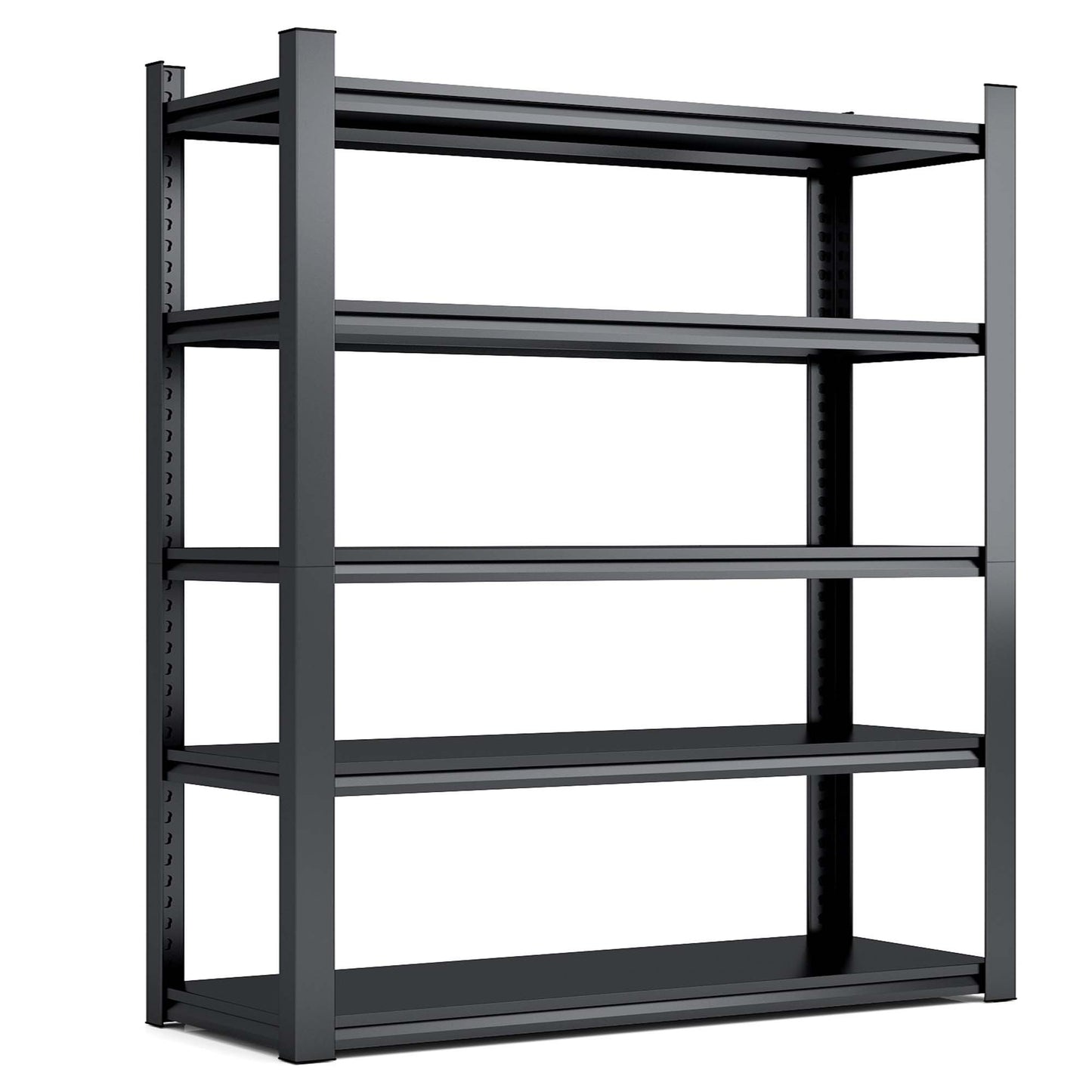 78"H 5 Tier Metal Shelves for Storage Garage Shelving 2000LBS Heavy Duty Storage Shelves Adjustable Garage Shelf Industrial Shelving Unit Storage Utility Rack,47.2"W*18"D*78"H,Black - Discount Msrp