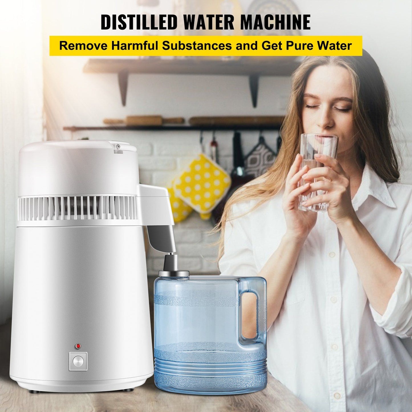 Newest 4L Dental Medical Pure Water Distiller All Stainless Steel Internal - Discount Msrp