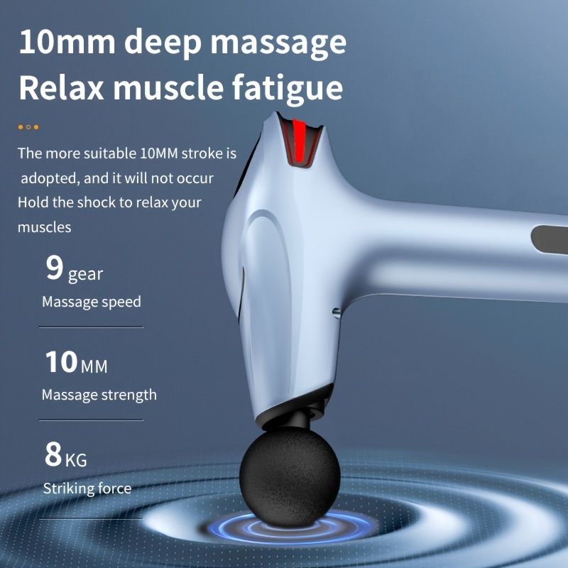 1pc Retinal Gun Deep Muscle Massage Relax Outdoor Fitness Equipment Shock Full Body Massager Electric Massage Gun - Discount Msrp