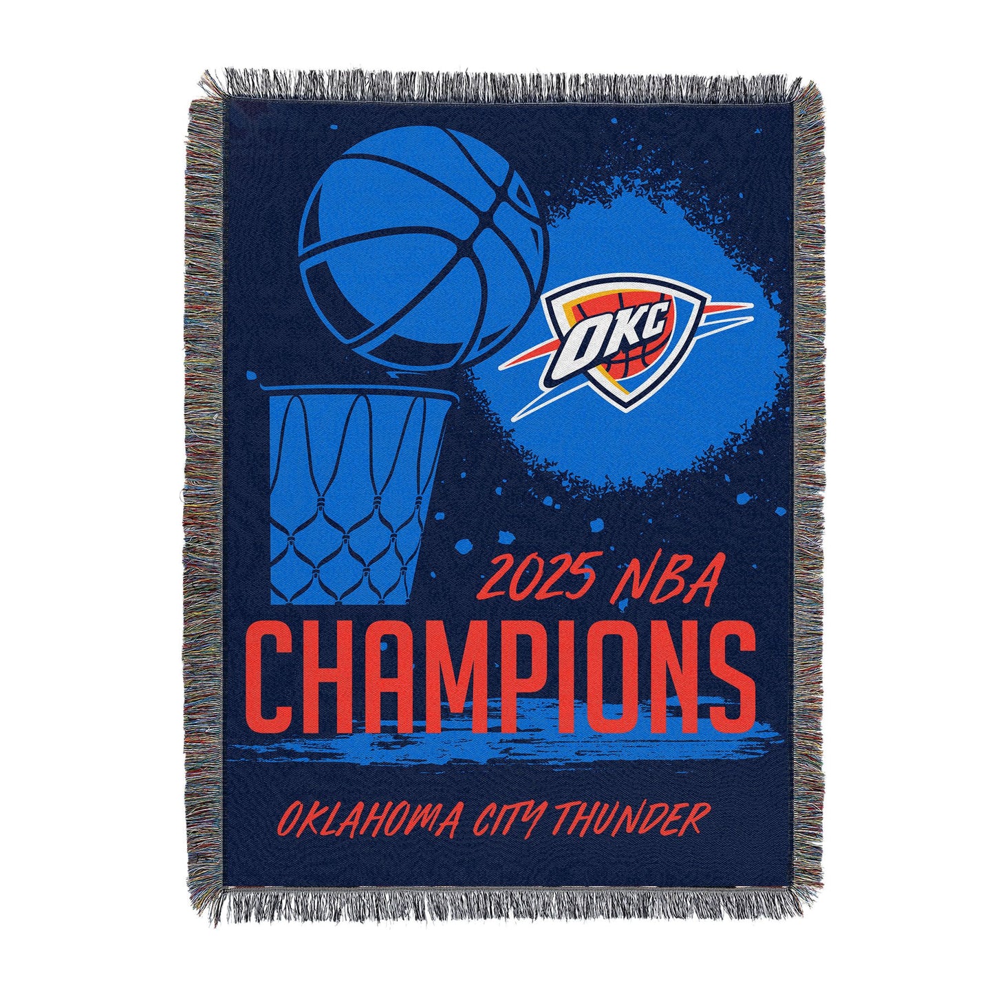 Oklahoma City Thunder NBA Victors Woven Tapestry 48 x 60 inches - Discount Msrp