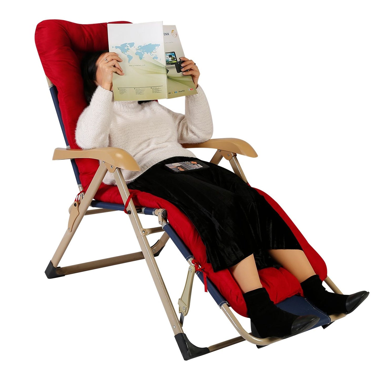 67x22in Chaise Lounger Cushion Recliner Rocking Chair Sofa Mat Deck Chair Cushion - Discount Msrp