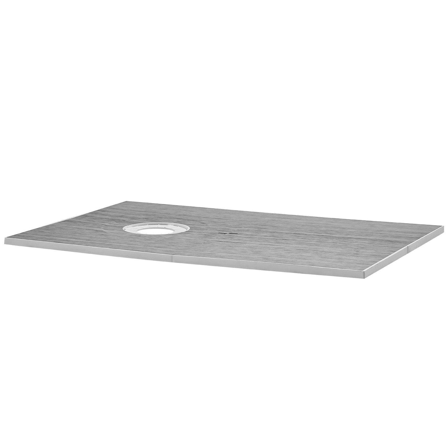 VEVOR Shower Curb Kit, 60"x38" Shower Pan Kit with 6.3" Offset Drain, Lightweight EPS Shower Installation Kits with 2 Waterproof Cloths, Shower Pan Slope Sticks Fit for Bathroom - Discount Msrp