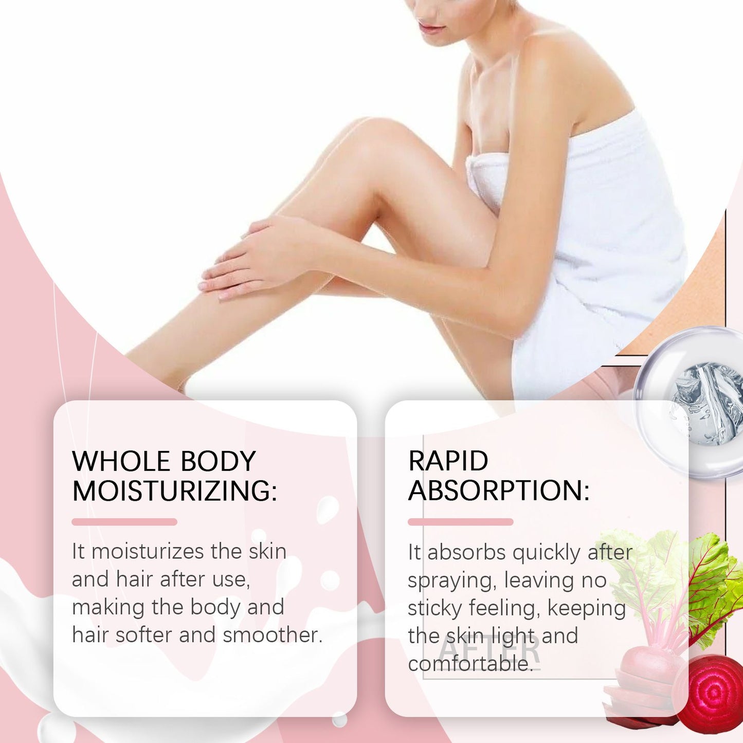 Body Moisturizing Spray Moisturizing hydrating and refreshing all-over hair care spray - Discount Msrp