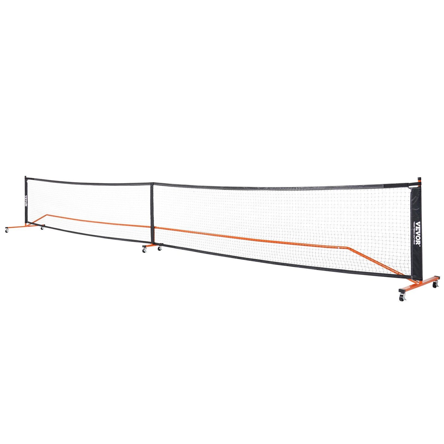 VEVOR Pickleball Net Set, 22FT Regulation Size Portable Pickleball System with Carrying Bag, Balls, and Wheels, Weather Resistant Steady Metal Frame & Strong PE Net, for Outdoor Backyard Driveway - Discount Msrp