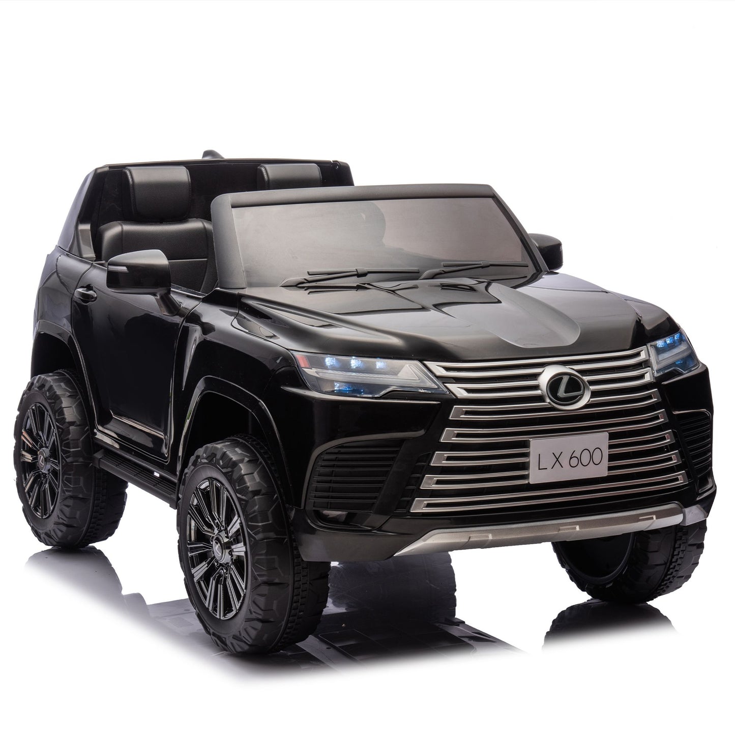 Licensed LEXUS LX600 24V Two-seater XXL Kids Ride On Car W/Parents Control,Seat width 20 inches,2WD,Four-wheel suspension,Bluetooth,MP3,Music,Power display,Speeds 1.86-3.11MPH For Kids. - Discount Msrp