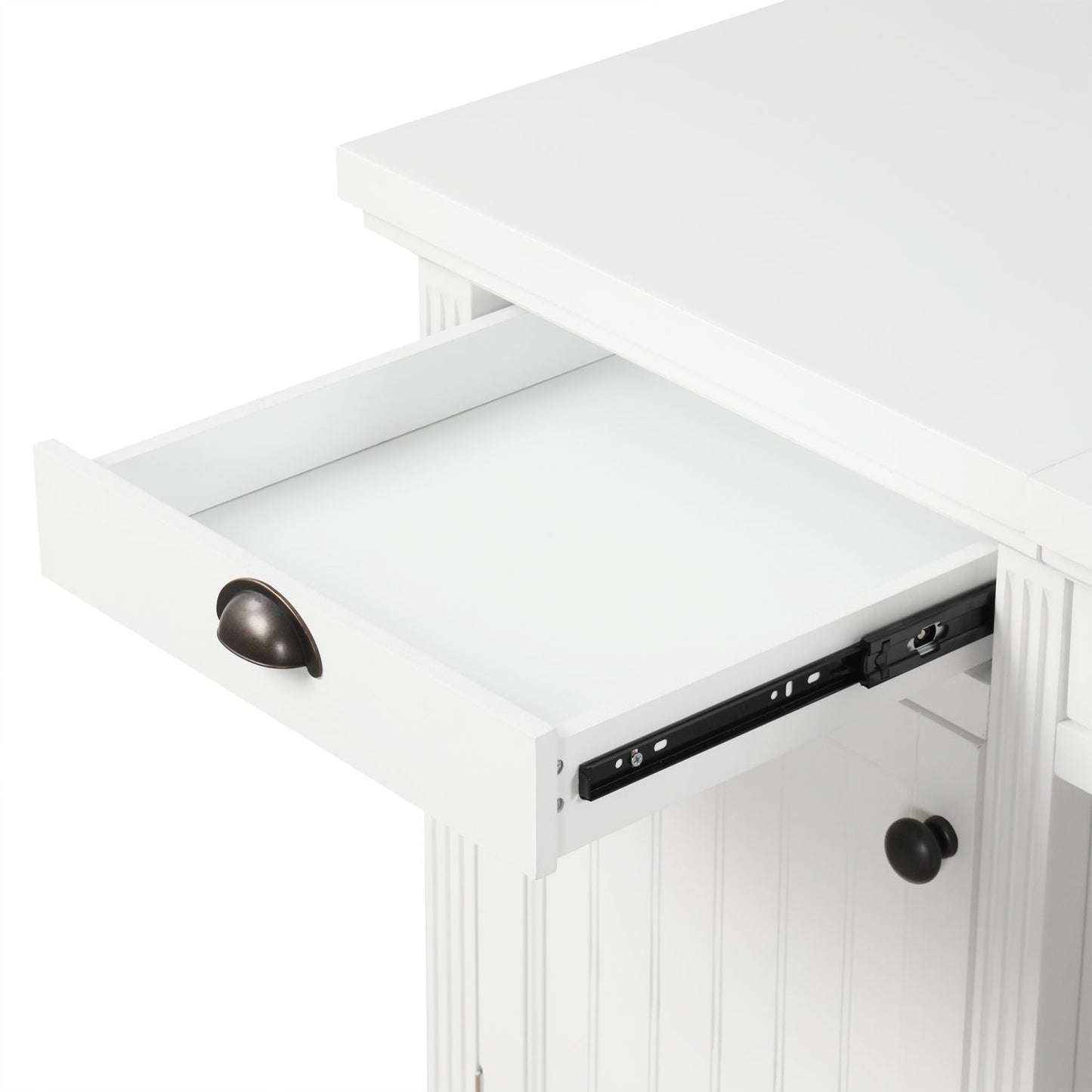 67''Modern Executive Desk,Computer Desk with 2 Storage Cabinet and 3 Drawers, Rectangle Home Office Desk with back ,Reading Desk,Writing Table,Workstation for Home Office,Living Room,study,White - Discount Msrp