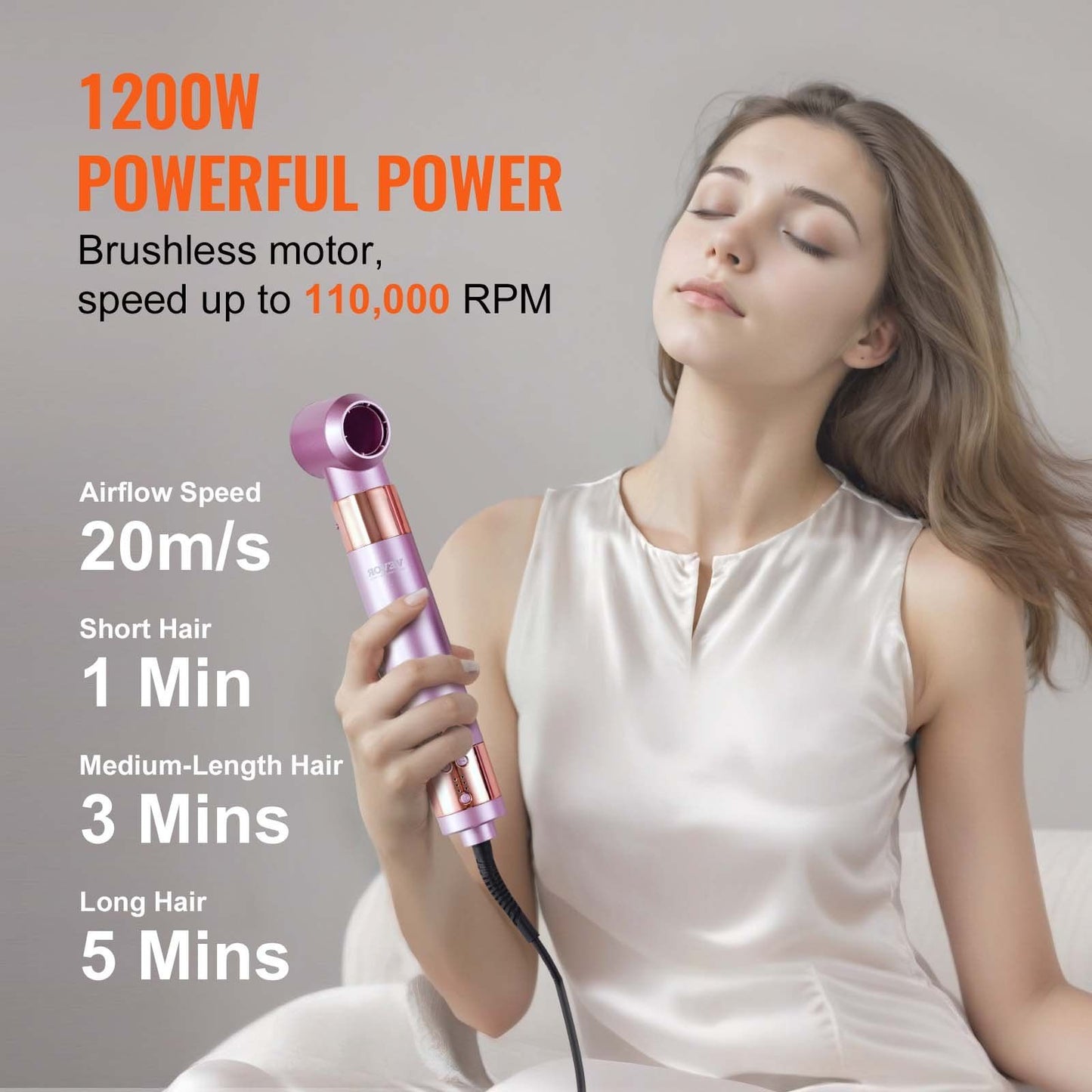 VEVOR Hair Dryer Brush 6-in-1 Multi Hair Styler for Volumizing Styling Curling - Discount Msrp