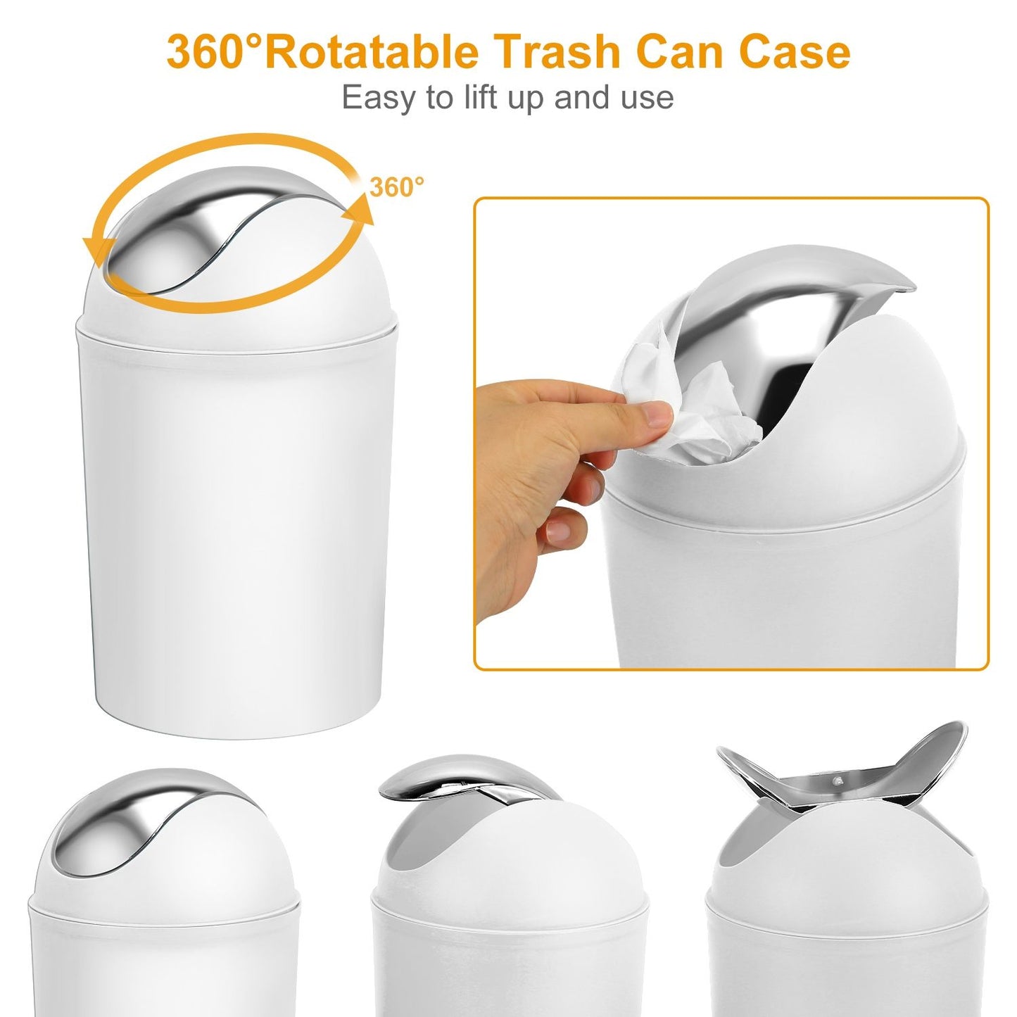 Bathroom Accessories Set 6 Pcs Bathroom Set Ensemble Complete Soap Dispenser Toothbrush Holder - Discount Msrp