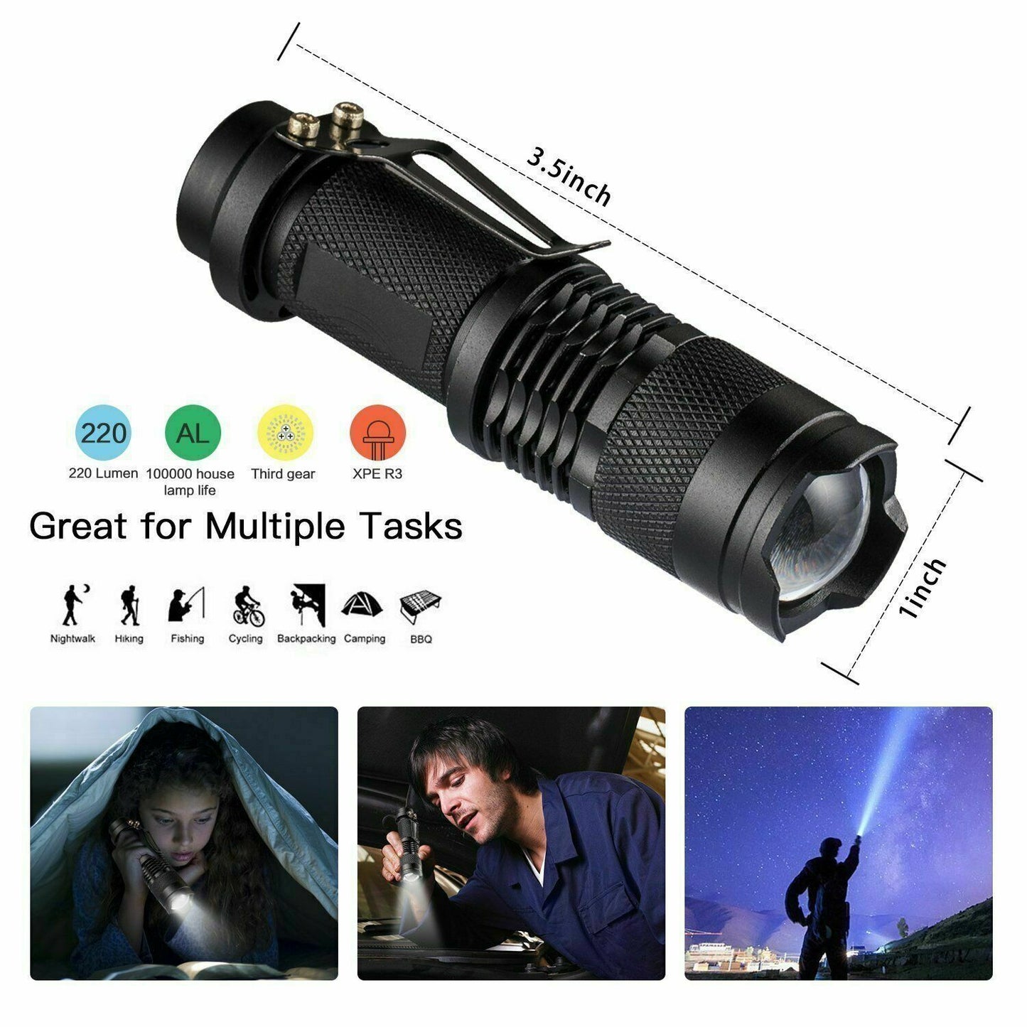 14 in 1 Outdoor Emergency Survival Gear Kit Camping Tactical Tools SOS EDC Case - Discount Msrp