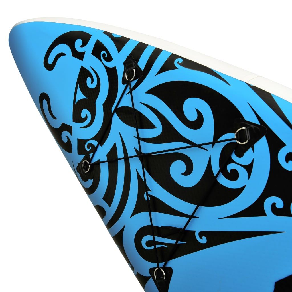 Inflatable Stand Up Paddleboard Set 126"x29.9"x5.9" Blue - Discount Msrp