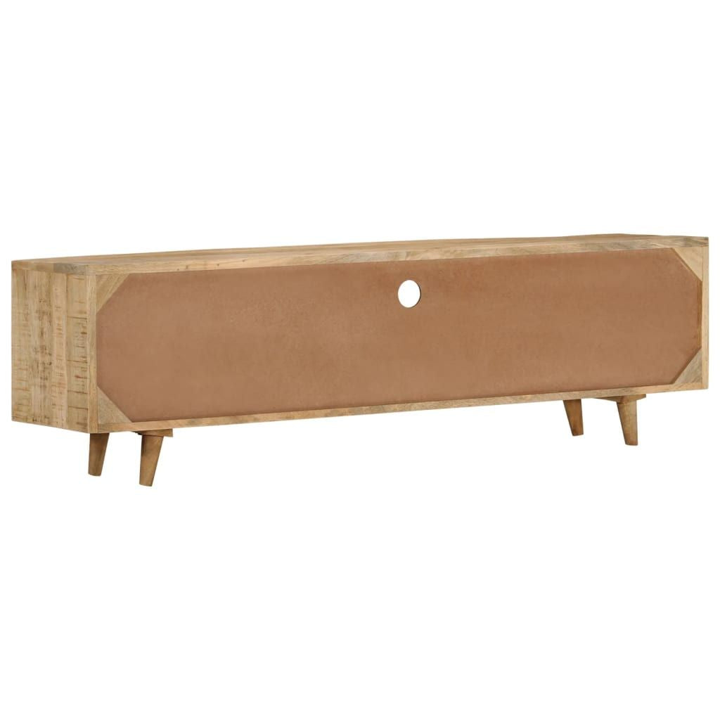 TV Stand 55.1"x11.8"x15.7" Solid Wood Mango - Discount Msrp