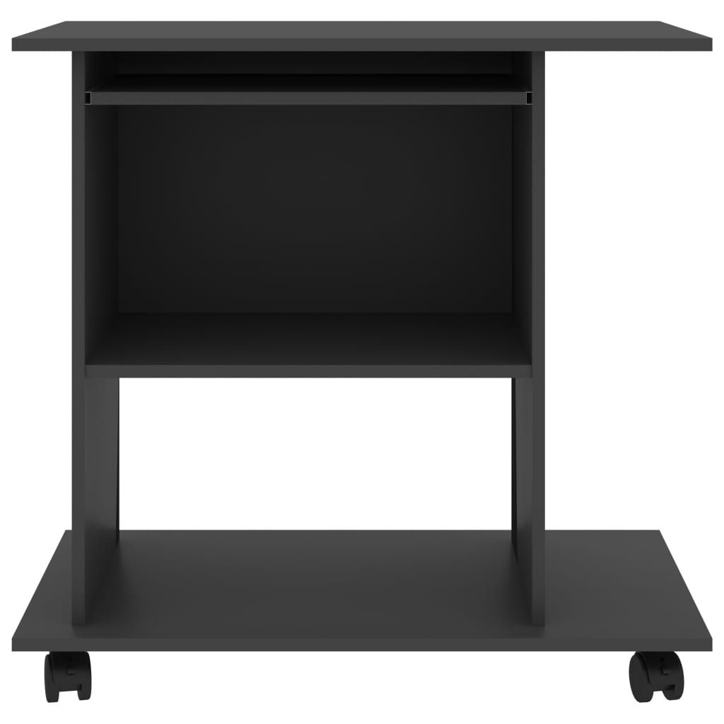 Computer Desk Gray 31.5"x19.7"x29.5" Engineered Wood - Discount Msrp