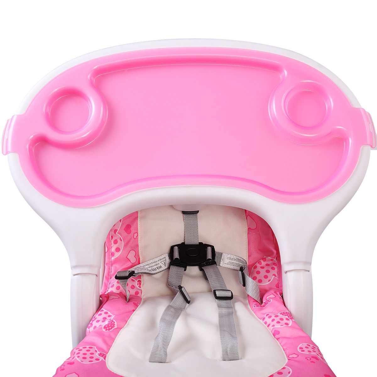 Multipurpose Adjustable Highchair,Children's dining chair for Baby Toddler Dinning Table with Feeding Tray and 5-Point Safety Buckle XH - Discount Msrp