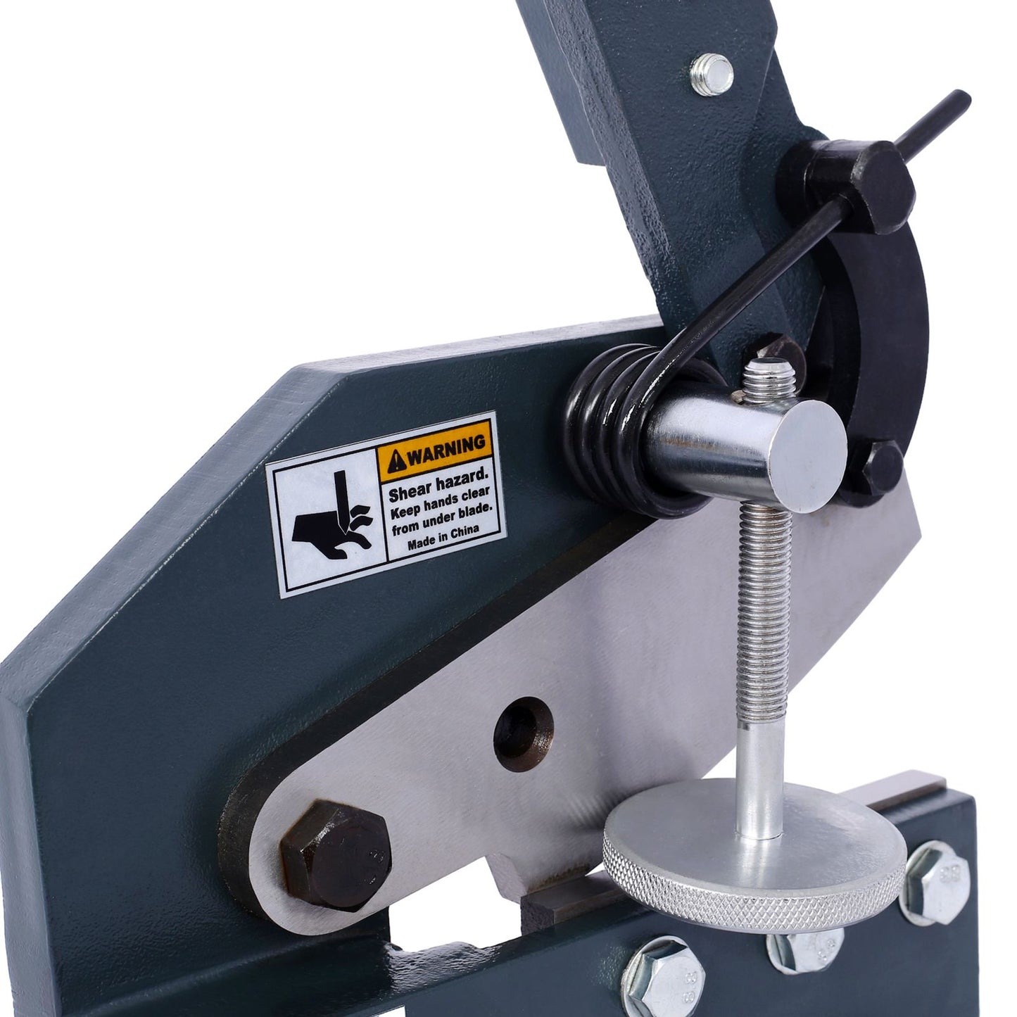 Industrial 5-Inch Sheet Metal Plate Shear, Solid Construction Mounting Type Metal Shear, High Precision Manual Hand Plate Shear - Discount Msrp