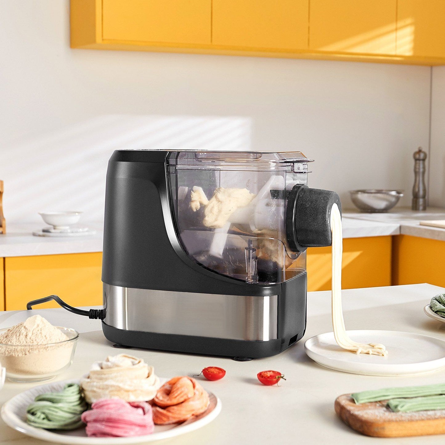 Electric Pasta Maker Automatic Noodle Making Machine with 8 Pasta Shape - Discount Msrp