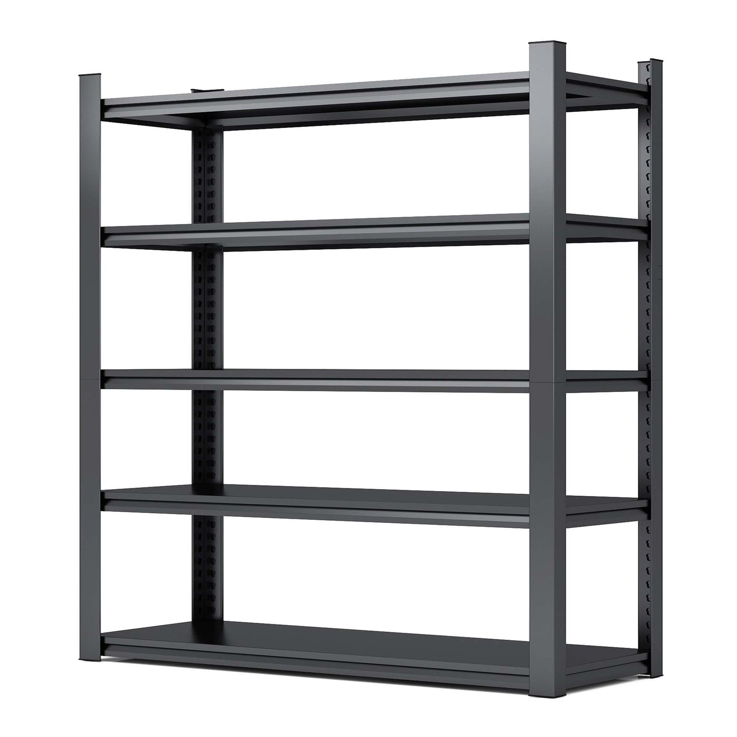 78"H 5 Tier Metal Shelves for Storage Garage Shelving 2000LBS Heavy Duty Storage Shelves Adjustable Garage Shelf Industrial Shelving Unit Storage Utility Rack,47.2"W*18"D*78"H,Black - Discount Msrp