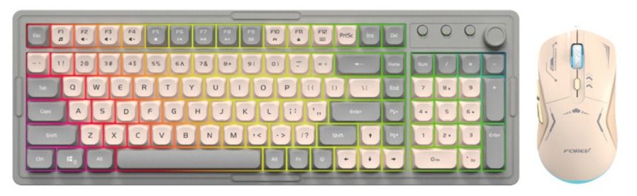 Wired luminous keyboard and mouse Q908 gaming mechanical feel game luminous suspended keyboard and mouse set - Discount Msrp