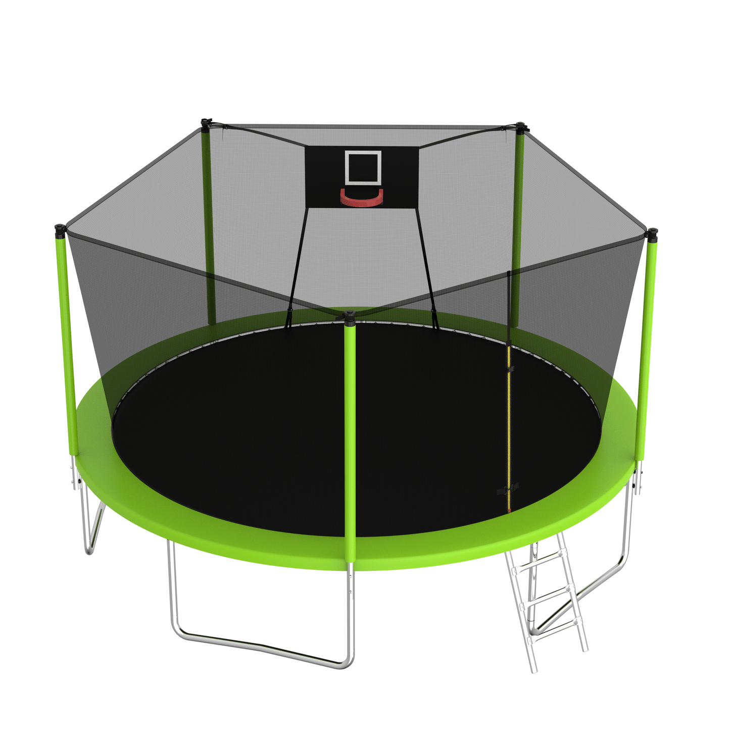 14FT Trampoline ,Sports Fitness Trampolines with Enclosure Net, Recreational Trampolines for Outdoor Indoor - Discount Msrp