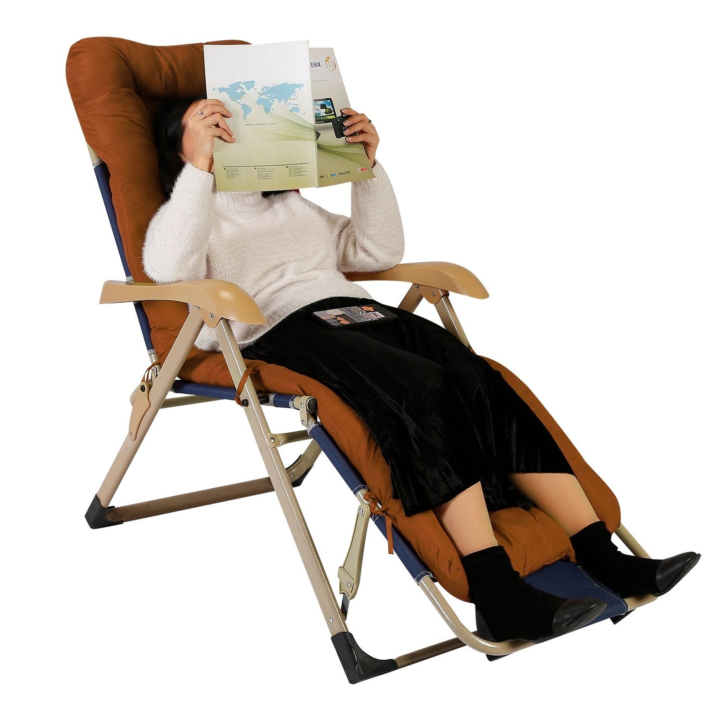 67x22in Chaise Lounger Cushion Recliner Rocking Chair Sofa Mat Deck Chair Cushion - Discount Msrp