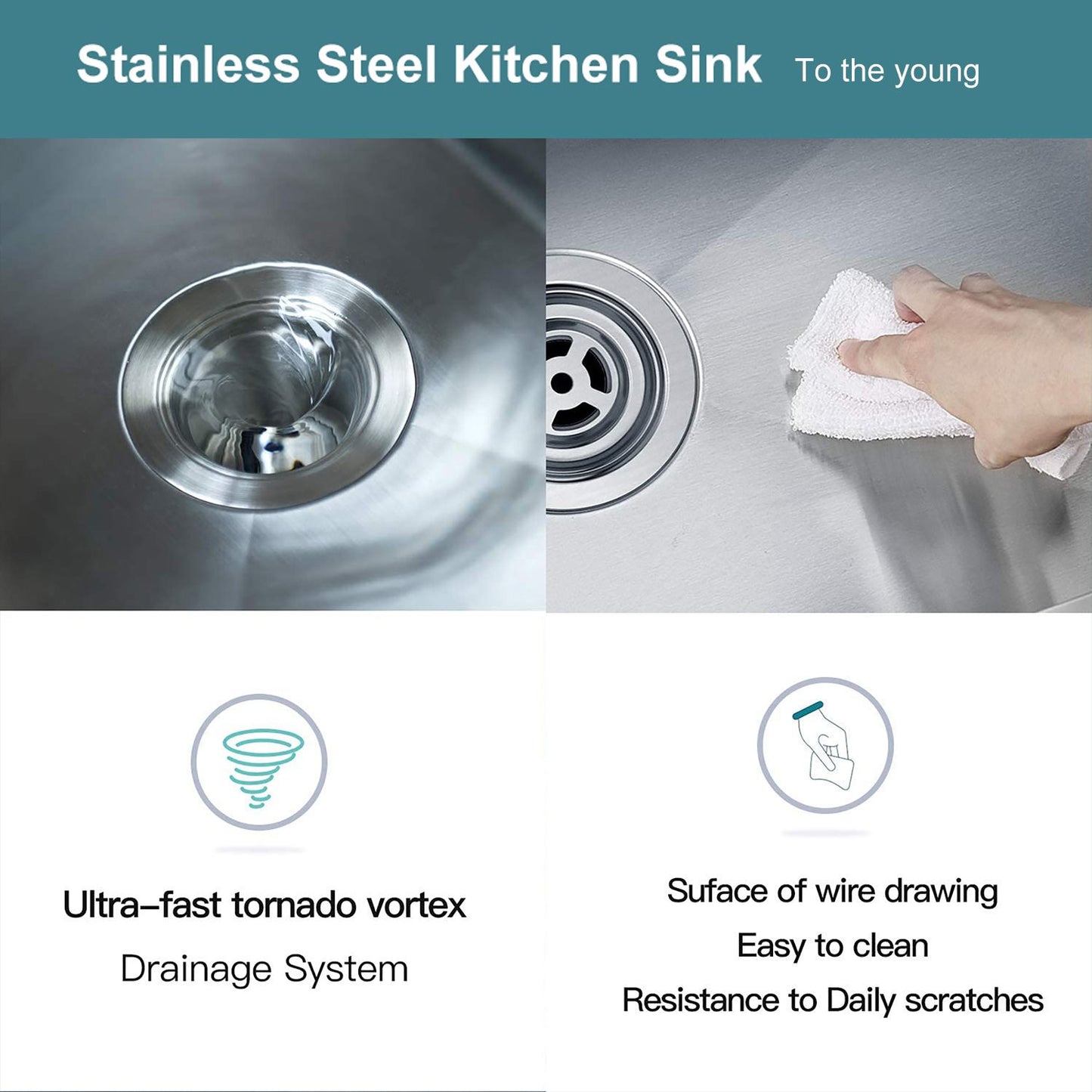 Undermount Sink; 27" x 18" Single Bowl Kitchen Sink - Discount Msrp