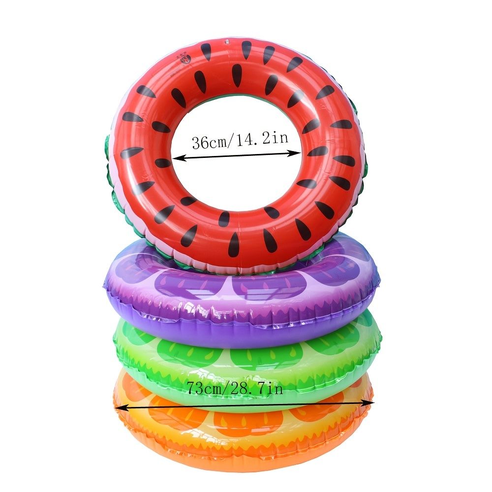 Inflatable Swimming Pool Floating Swimming Ring For Children; Adults; Fruit Swimming Tube Swimming Pool Swimming Ring Floating Swimming Ring - Discount Msrp