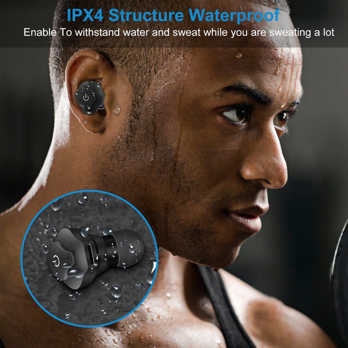 True Wireless Earbuds CSR V4.2 In-ear Stereo Headsets IP44 Waterproof Apt-X TWS Headphones Noise Cancelling - Discount Msrp