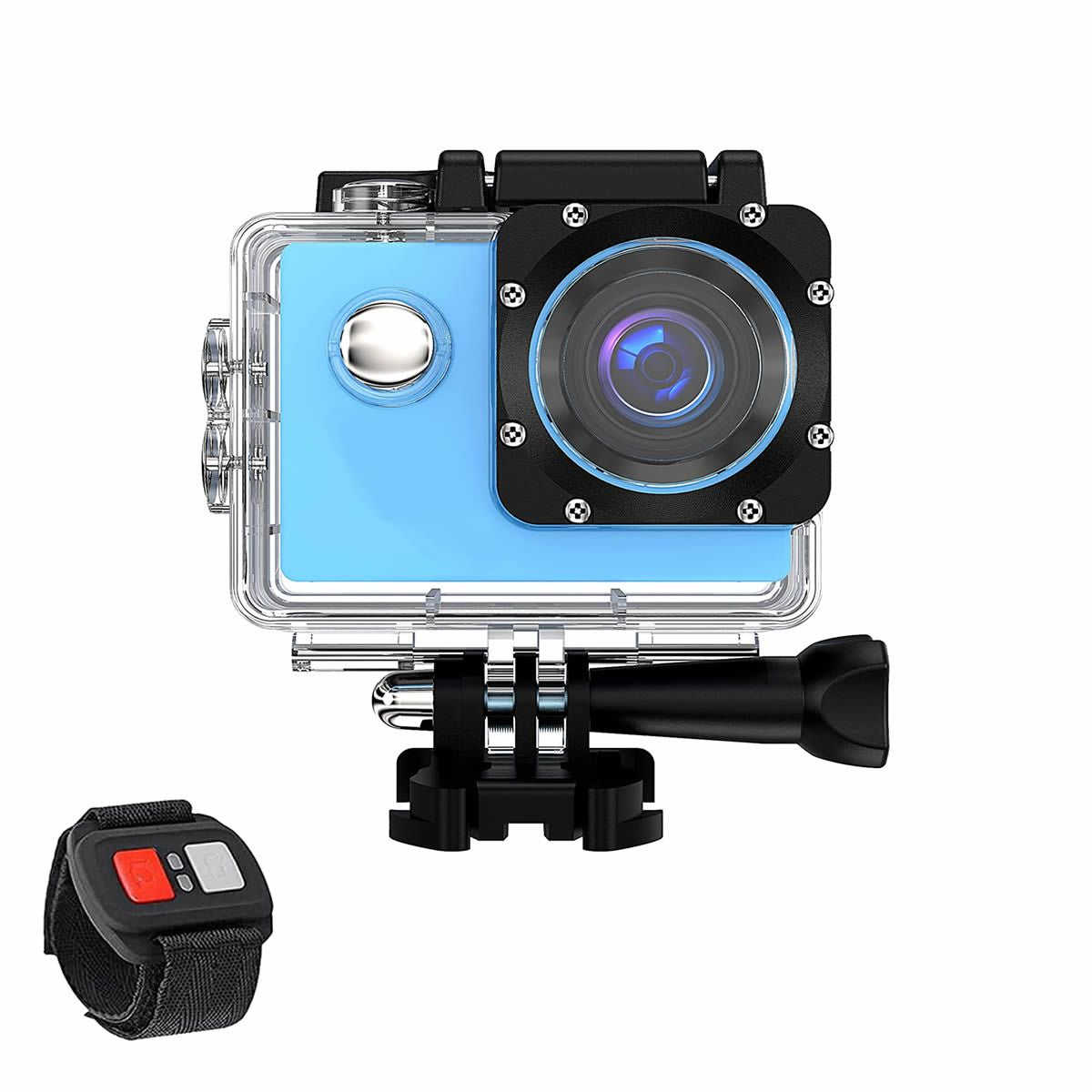 4K Action Pro Waterproof All Digital UHD WiFi Camera + RF Remote And Accessories - Discount Msrp