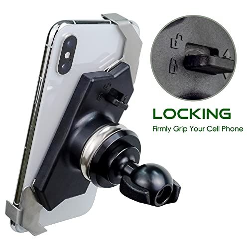 TAKEWAY Phone Holder for 4.7-6.7 inch Screen; Structure for Both Stability and Anti-Vibration; Providing Multi-Angle Vision; Attaches to RAM - Double Socket arms Component for Any B Size - Discount Msrp