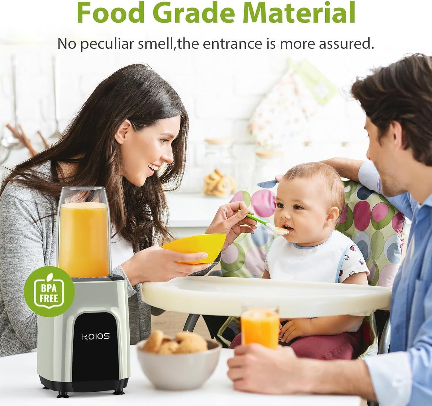 KOIOS 850W Countertop Blenders for Shakes and Smoothies; Protein Drinks; Nuts; Spices; Fruit Vegetables Drinks; Coffee Grinder for Beans; 11-Piece Kitchen Blender Set - Discount Msrp