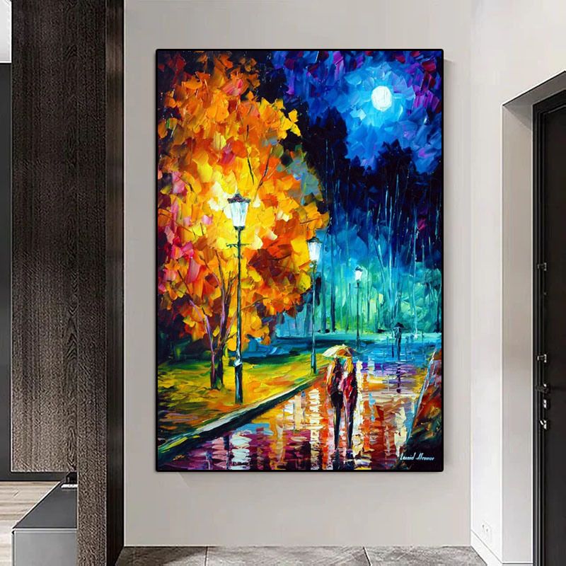 Hand Painted 3D Knife Painting Abstract Flower Oil Painting On Canvas Art Wall Adornment Pictures For Living Room Home Decor - Discount Msrp
